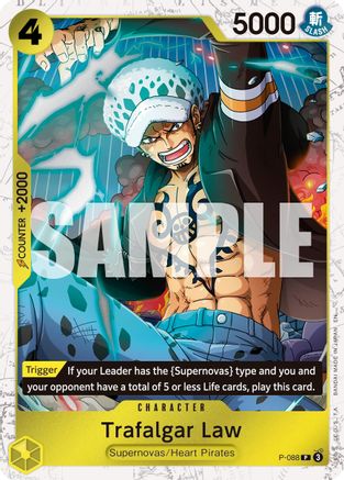 Trafalgar Law - P-088 (Pirate Foil) (P-088) [Premium Booster -The Best- Vol. 2] Foil One Piece Single Bandai