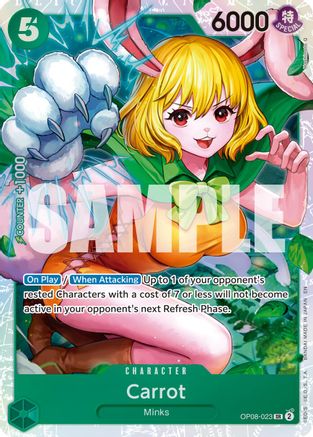 Carrot (Reprint) (OP08-023) [Premium Booster -The Best- Vol. 2] Foil One Piece Single Bandai
