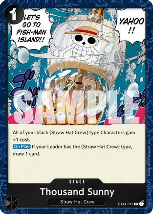 Thousand Sunny (Pirate Foil) (ST14-017) [Premium Booster -The Best- Vol. 2] Foil One Piece Single Bandai