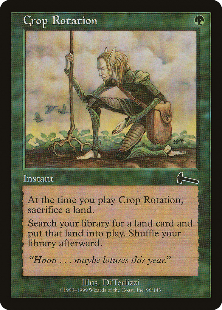Crop Rotation (ULG-098) [Urza's Legacy] MTG Single Wizards of the Coast