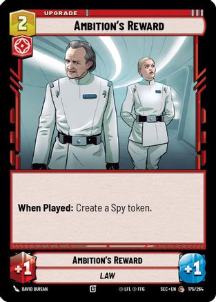 Ambition's Reward (175/264) [Secrets of Power] Star Wars: Unlimited Single Disney