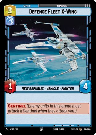 Defense Fleet X-Wing (60/264) [Secrets of Power] Star Wars: Unlimited Single Disney