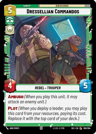 Dressellian Commandos (100/264) [Secrets of Power] Star Wars: Unlimited Single Disney