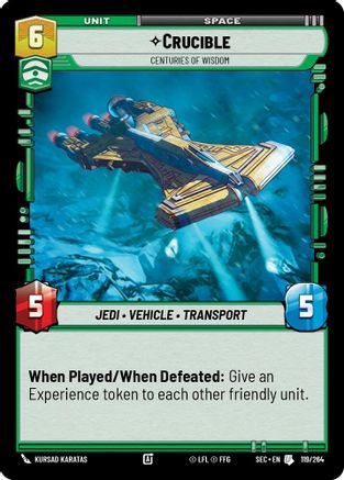 Crucible - Centuries of Wisdom (119/264) [Secrets of Power] Star Wars: Unlimited Single Disney