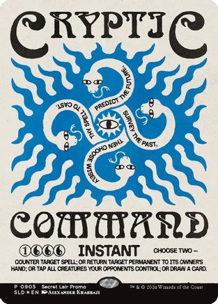Cryptic Command (Rainbow Foil) (SLD-905) [Secret Lair] Drop Series Foil MTG Single Wizards of the Coast