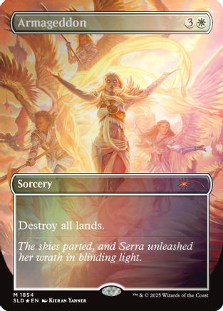 Armageddon (Rainbow Foil) (SLD-1854) [Secret Lair] Drop Series Foil MTG Single Wizards of the Coast
