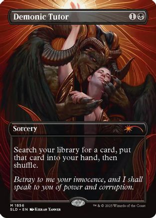 Demonic Tutor (SLD-1856) [Secret Lair] Drop Series MTG Single Wizards of the Coast