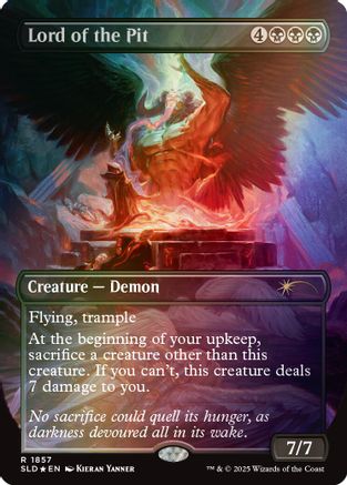 Lord of the Pit (Rainbow Foil) (SLD-1857) [Secret Lair] Drop Series Foil MTG Single Wizards of the Coast
