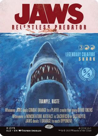 Jaws, Relentless Predator (SLD-2175) [Secret Lair] Drop Series MTG Single Wizards of the Coast