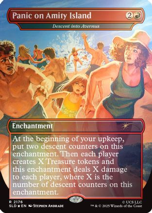 Panic on Amity Island - Descent into Avernus (Rainbow Foil) (SLD-2176) [Secret Lair] Drop Series Foil MTG Single Wizards of the Coast