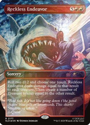 Reckless Endeavor (Rainbow Foil) (SLD-2177) [Secret Lair] Drop Series Foil MTG Single Wizards of the Coast