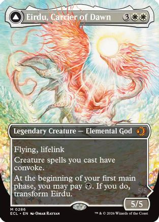 Eirdu, Carrier of Dawn (ECL-286) [Lorwyn Eclipsed] Foil MTG Single Wizards of the Coast