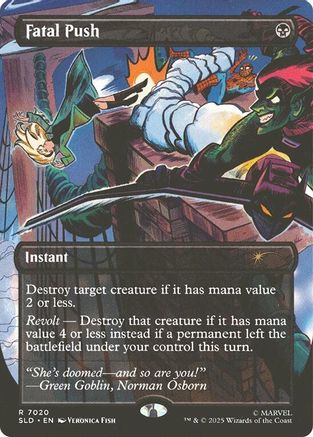 Fatal Push (7020) (SLD-7020) [Secret Lair] Drop Series MTG Single Wizards of the Coast