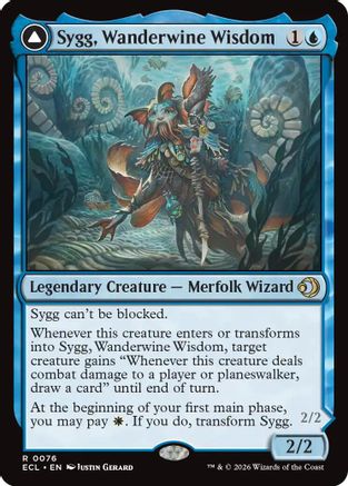 Sygg, Wanderwine Wisdom (ECL-076) [Lorwyn Eclipsed] MTG Single Wizards of the Coast