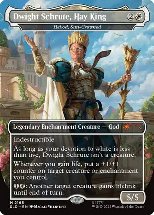 Dwight Schrute, Hay King - Heliod, Sun-Crowned (SLD-2165) [Secret Lair] Drop Series MTG Single Wizards of the Coast