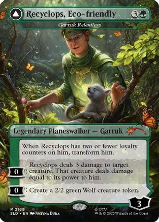 Recyclops, Eco-friendly - Garruk Relentless (SLD-2169) [Secret Lair] Drop Series Foil MTG Single Wizards of the Coast