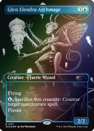 Glen Elendra Archmage (2171) (Rainbow Foil) (SLD-2171) [Secret Lair] Drop Series Foil MTG Single Wizards of the Coast