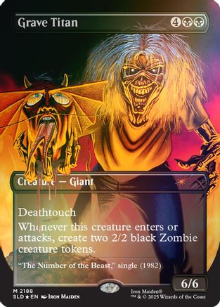 Grave Titan (2188) (Rainbow Foil) (SLD-2188) [Secret Lair] Drop Series Foil MTG Single Wizards of the Coast