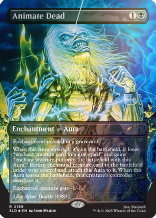 Animate Dead (Rainbow Foil) (SLD-2189) [Secret Lair] Drop Series Foil MTG Single Wizards of the Coast