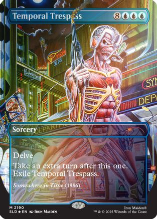Temporal Trespass (Rainbow Foil) (SLD-2190) [Secret Lair] Drop Series Foil MTG Single Wizards of the Coast