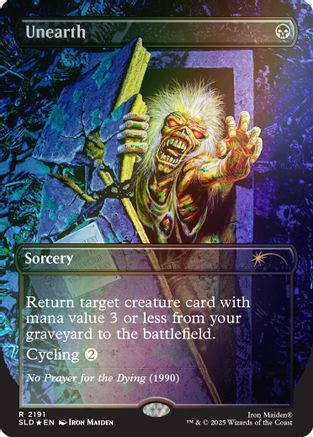 Unearth (Rainbow Foil) (SLD-2191) [Secret Lair] Drop Series Foil MTG Single Wizards of the Coast