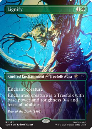 Lignify (2192) (Rainbow Foil) (SLD-2192) [Secret Lair] Drop Series Foil MTG Single Wizards of the Coast