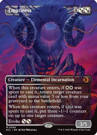 Emptiness (ECL-294) [Lorwyn Eclipsed] MTG Single Wizards of the Coast