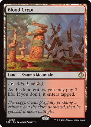 Blood Crypt (ECL-262) [Lorwyn Eclipsed] MTG Single Wizards of the Coast