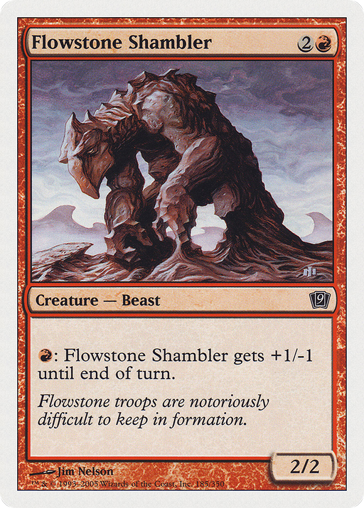 Flowstone Shambler (9ED-185) [9th Edition] MTG Single Wizards of the Coast