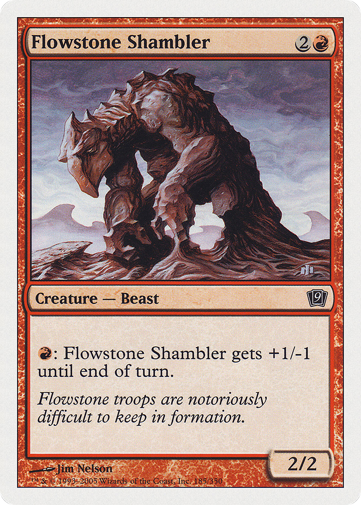 Flowstone Shambler (9ED-185) [9th Edition] Foil MTG Single Wizards of the Coast