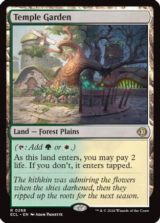 Temple Garden (ECL-268) [Lorwyn Eclipsed] MTG Single Wizards of the Coast