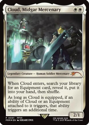 Cloud, Midgar Mercenary (UMP-001) [Misc] Unique and Miscellaneous Promos Foil MTG Single Wizards of the Coast