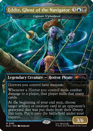 Eddie, Ghost of the Navigator - Captain N'ghathrod (SLD-2183) [Secret Lair] Drop Series MTG Single Wizards of the Coast