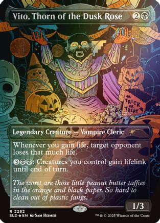 Vito, Thorn of the Dusk Rose (Rainbow Foil) (SLD-2282) [Secret Lair] Drop Series Foil MTG Single Wizards of the Coast