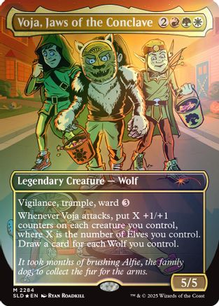 Voja, Jaws of the Conclave (Rainbow Foil) (SLD-2284) [Secret Lair] Drop Series Foil MTG Single Wizards of the Coast