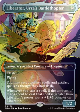 Liberator, Urza's Battlethopter (Rainbow Foil) (SLD-2286) [Secret Lair] Drop Series Foil MTG Single Wizards of the Coast