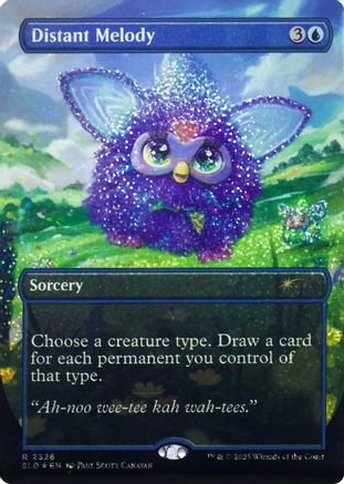 Distant Melody (2326) (Confetti Foil) (SLD-2326) [Secret Lair] Drop Series Foil MTG Single Wizards of the Coast