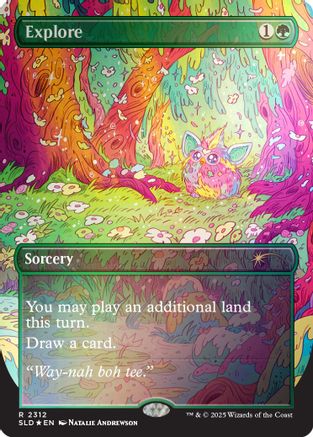 Explore (2312) (Rainbow Foil) (SLD-2312) [Secret Lair] Drop Series Foil MTG Single Wizards of the Coast