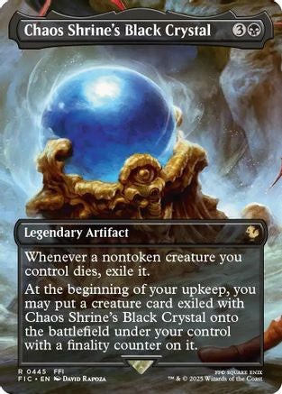 Chaos Shrine's Black Crystal (FIC-445) [Commander: FINAL FANTASY] Foil MTG Single Wizards of the Coast