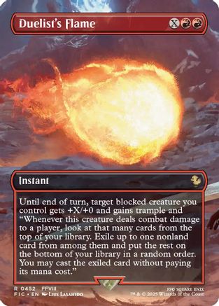 Duelist's Flame (FIC-452) [Commander: FINAL FANTASY] Foil MTG Single Wizards of the Coast