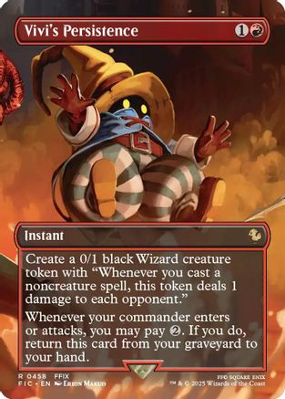 Vivi's Persistence (Borderless) (FIC-458) [Commander: FINAL FANTASY] MTG Single Wizards of the Coast