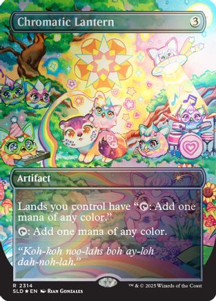 Chromatic Lantern (2314) (Rainbow Foil) (SLD-2314) [Secret Lair] Drop Series Foil MTG Single Wizards of the Coast