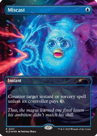 Miscast (Rainbow Foil) (SLD-2317) [Secret Lair] Drop Series Foil MTG Single Wizards of the Coast