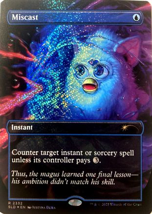 Miscast (Confetti Foil) (SLD-2332) [Secret Lair] Drop Series Foil MTG Single Wizards of the Coast