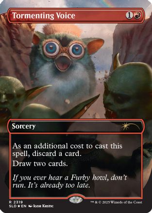 Tormenting Voice (Rainbow Foil) (SLD-2319) [Secret Lair] Drop Series Foil MTG Single Wizards of the Coast