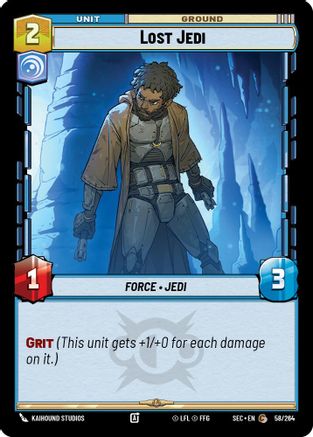 Lost Jedi (58/264) [Secrets of Power] Star Wars: Unlimited Single Disney