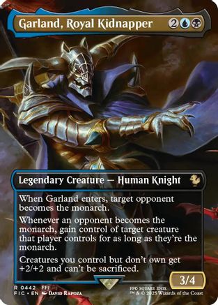 Garland, Royal Kidnapper (Borderless) (FIC-442) [Commander: FINAL FANTASY] Foil MTG Single Wizards of the Coast