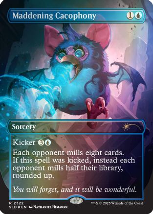 Maddening Cacophony (2322) (Rainbow Foil) (SLD-2322) [Secret Lair] Drop Series Foil MTG Single Wizards of the Coast