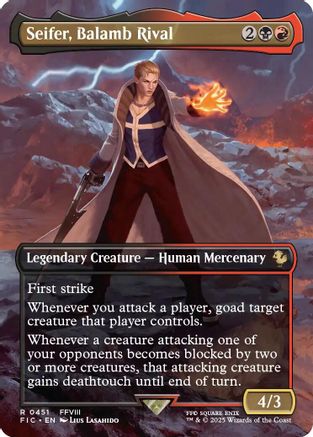Seifer, Balamb Rival (Borderless) (FIC-451) [Commander: FINAL FANTASY] MTG Single Wizards of the Coast