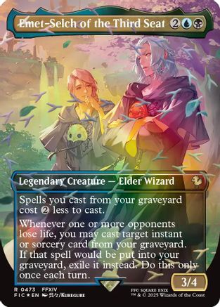Emet-Selch of the Third Seat (Chocobo Track Foil) (FIC-473) [Commander: FINAL FANTASY] Foil MTG Single Wizards of the Coast